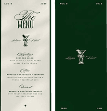 Bi-Fold Menu Design