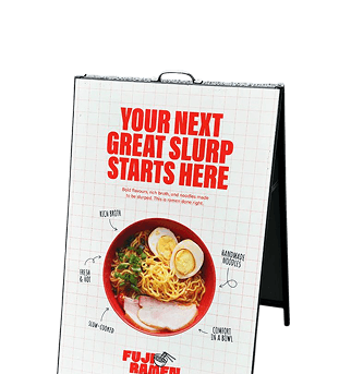 Standee Menu Design